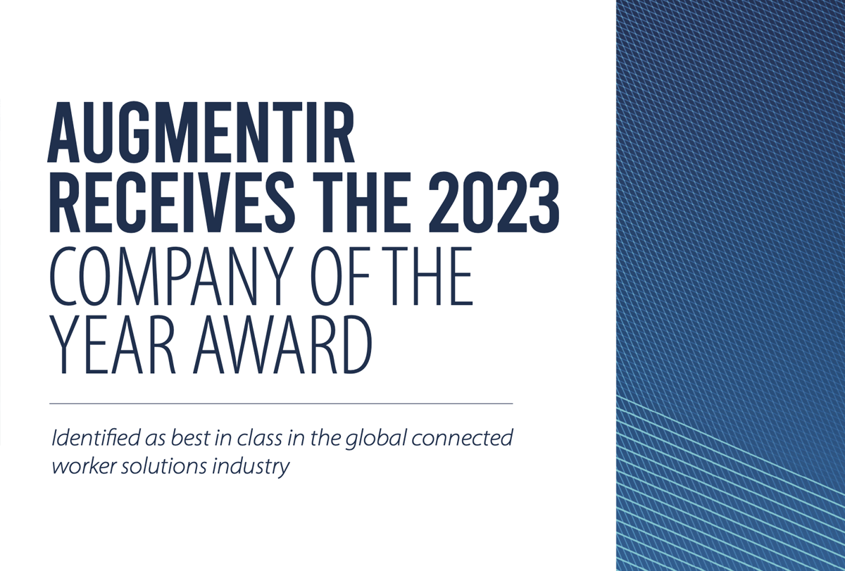 Augmentir wurde von Frost und Sullivan zum Connected Worker Company of the Year 2023 ernannt