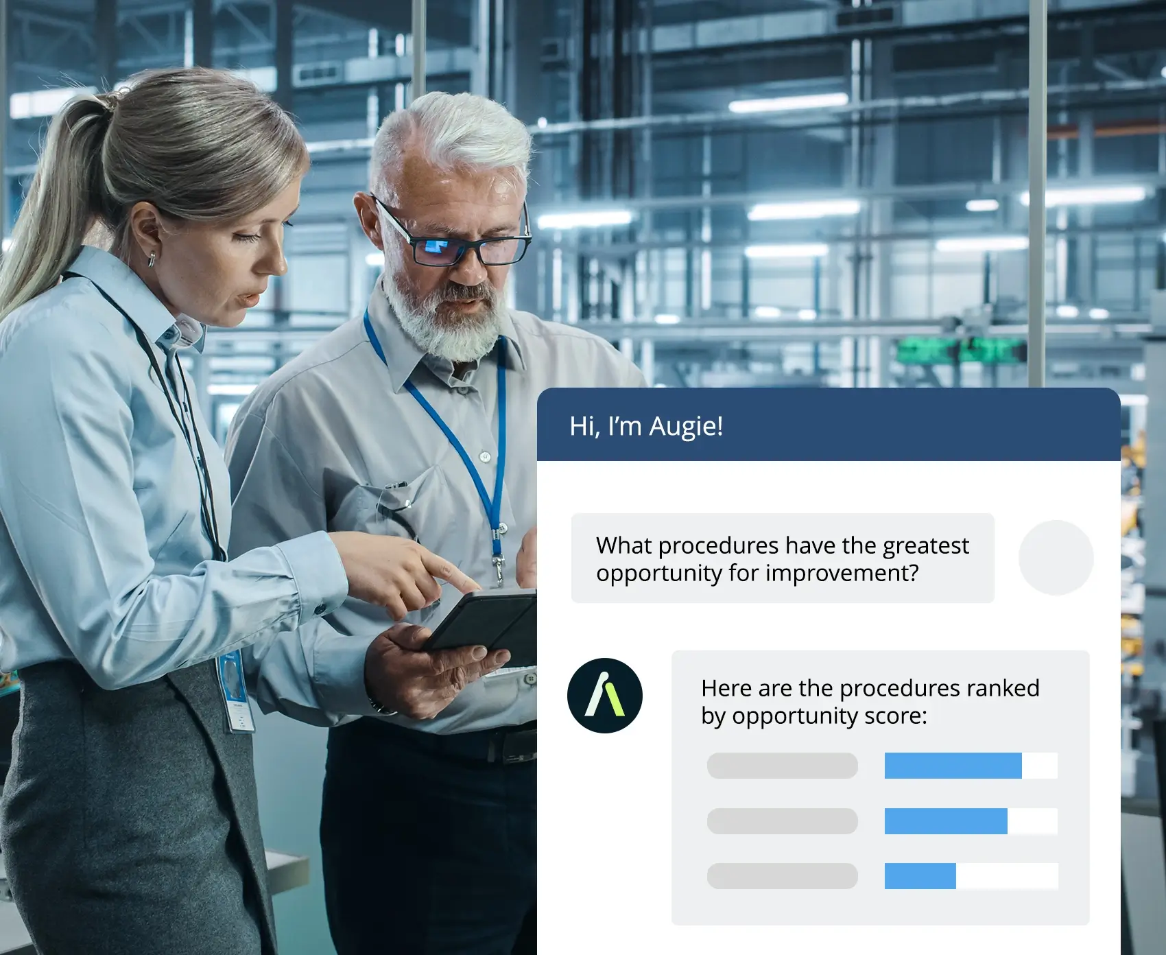 augie gen ai industrial assistant continuous improvement