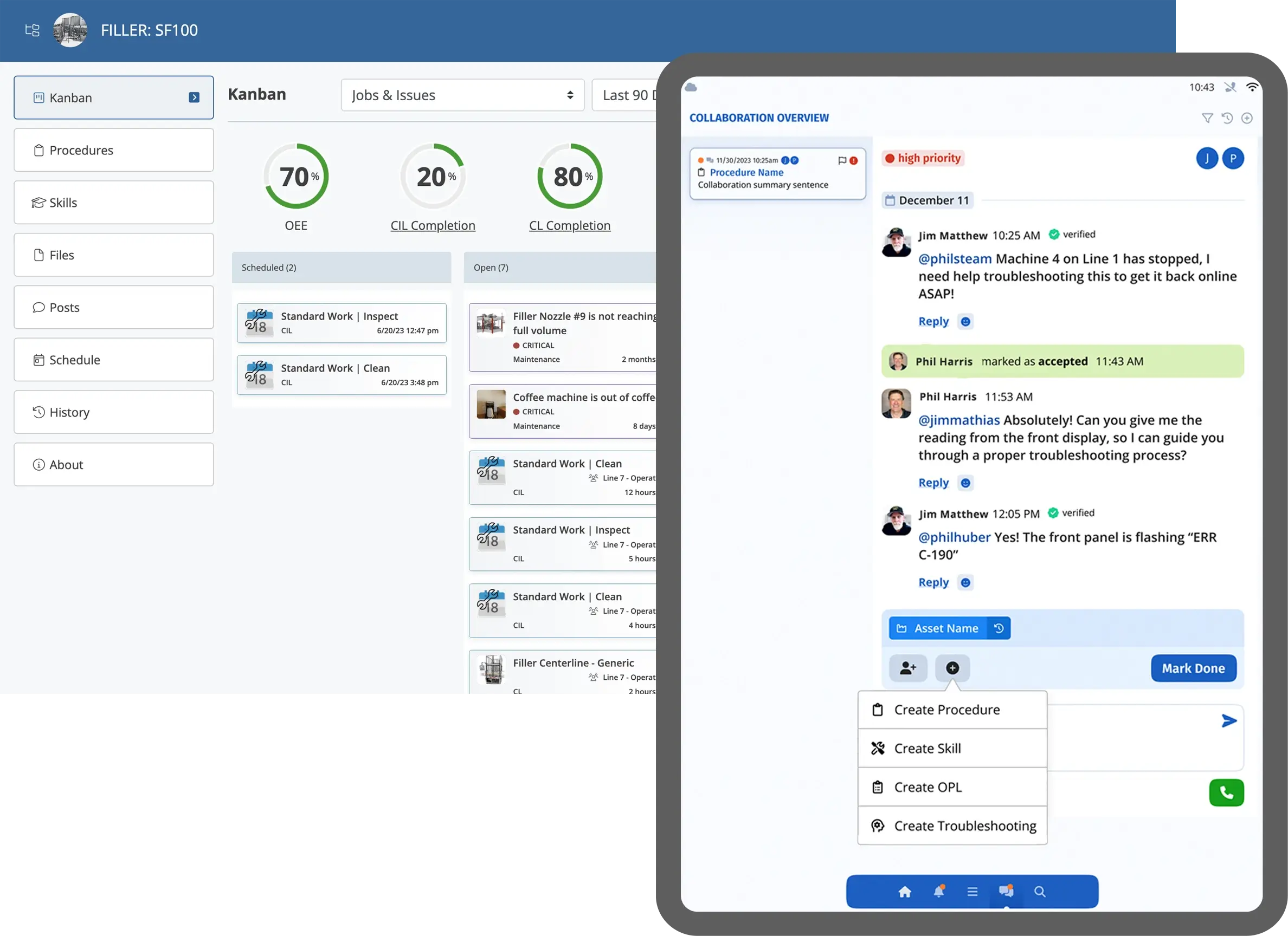 industrial manufacturing collaboration software from augmentir
