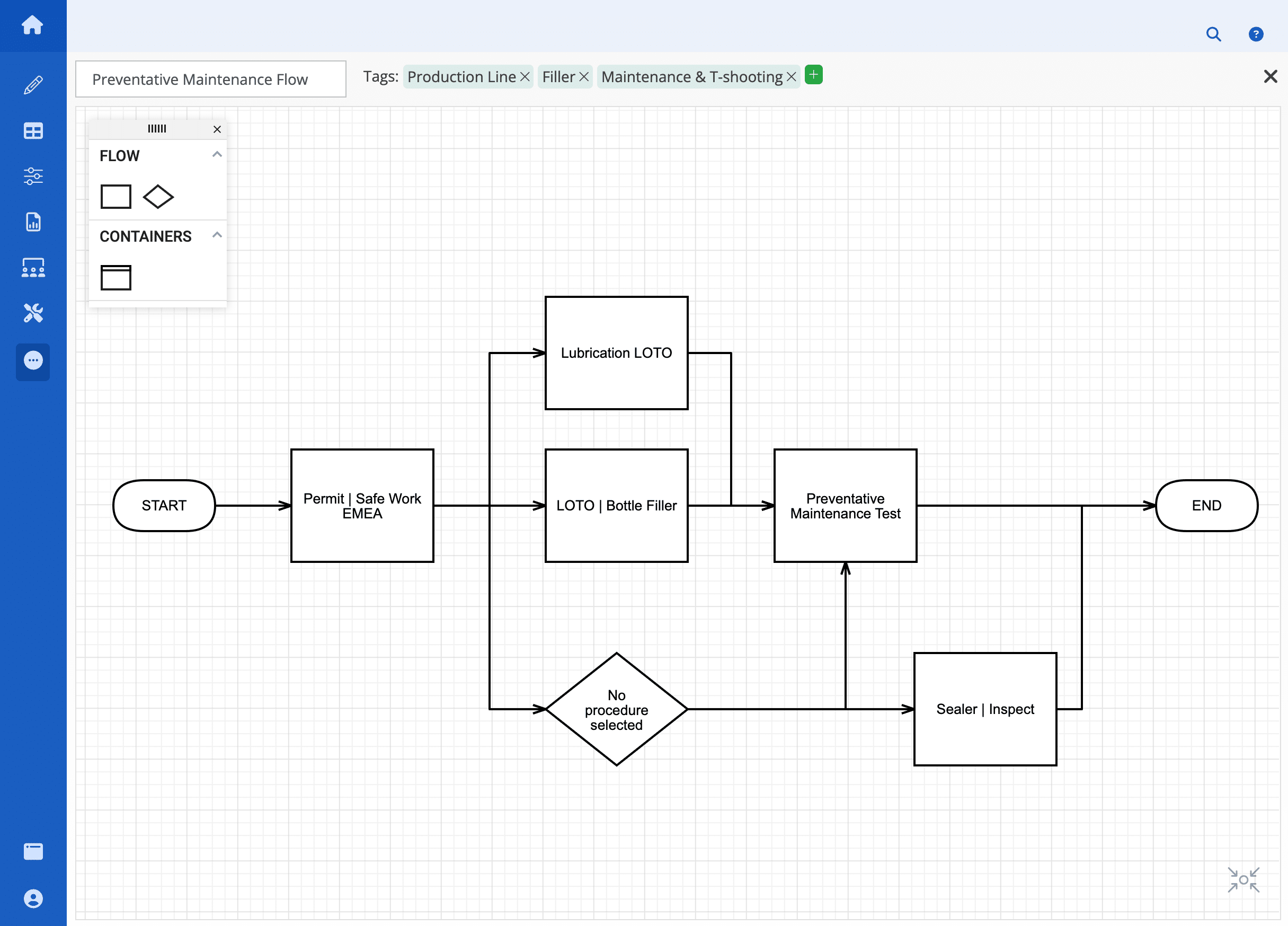 digitaler Workflow-Builder von Augmentir