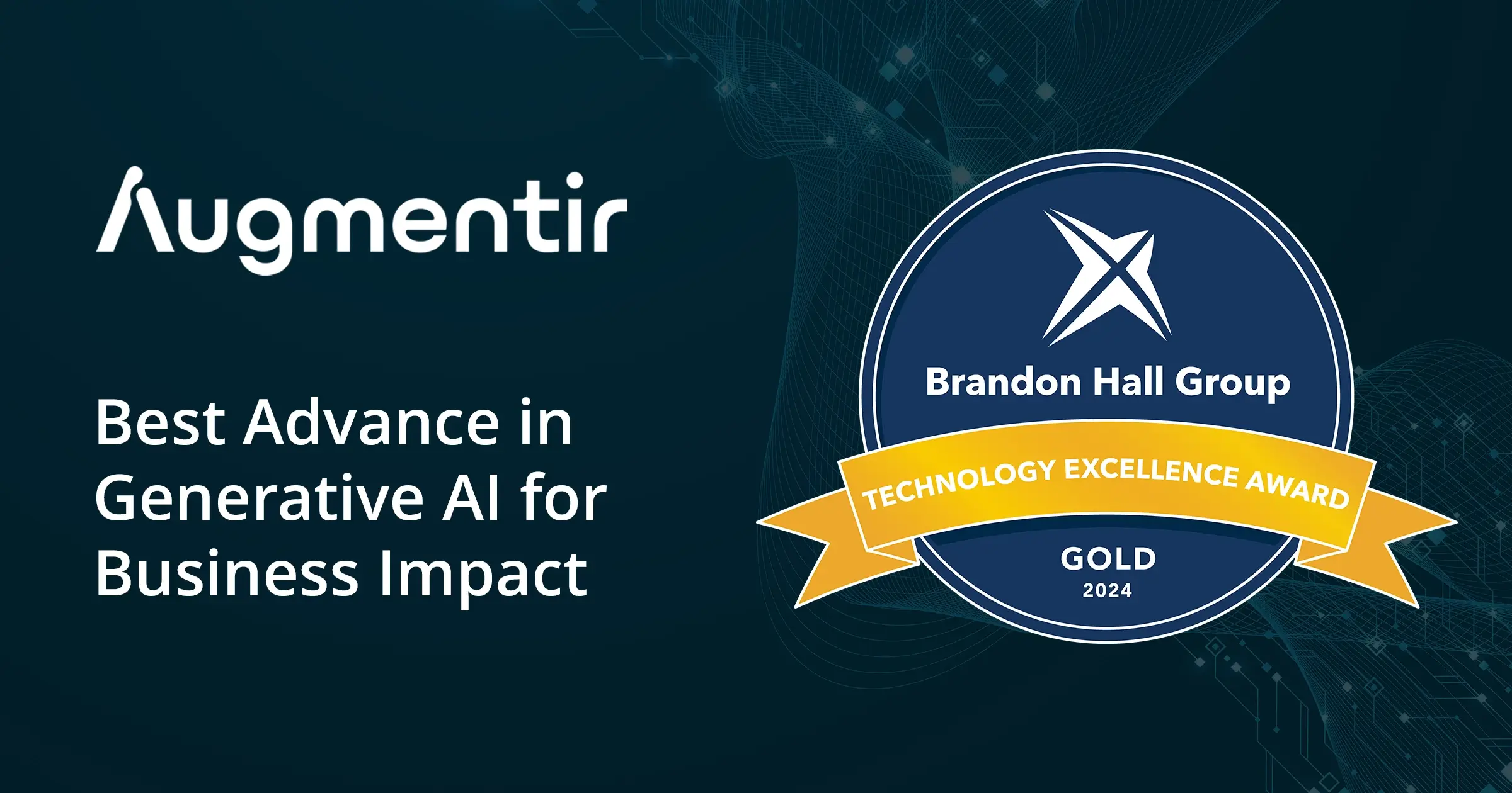 augmentir wins gold at 2024 brandon hall group awards for generative ai business impact