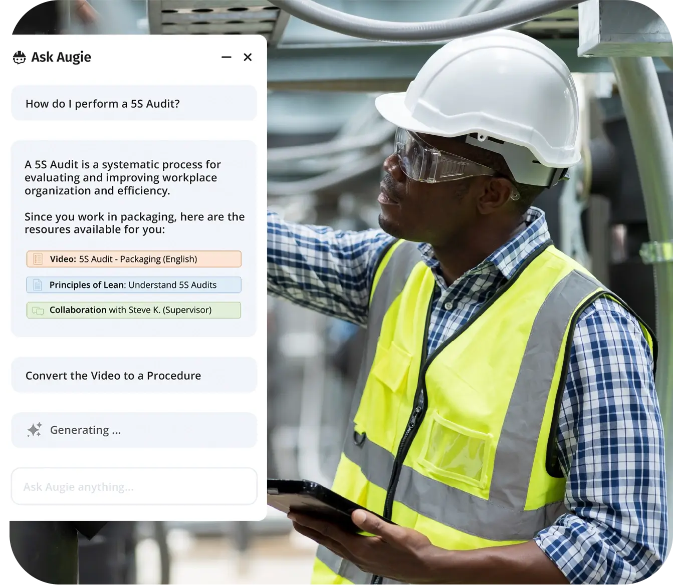 augie convert content paperless shop floor