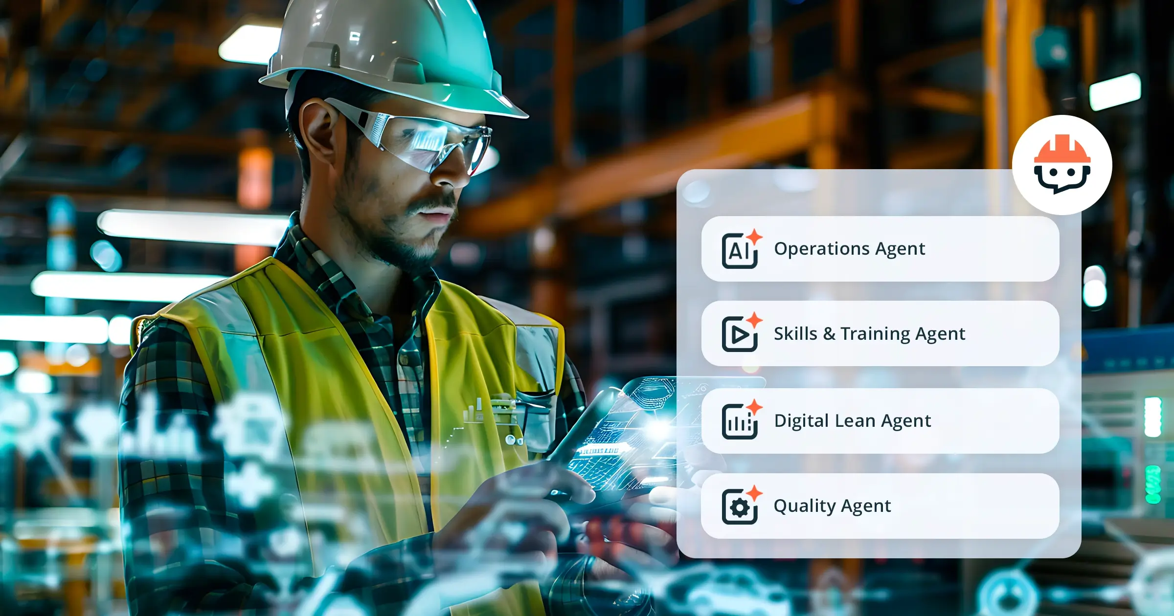 un agent d'usine numérique dans la fabrication