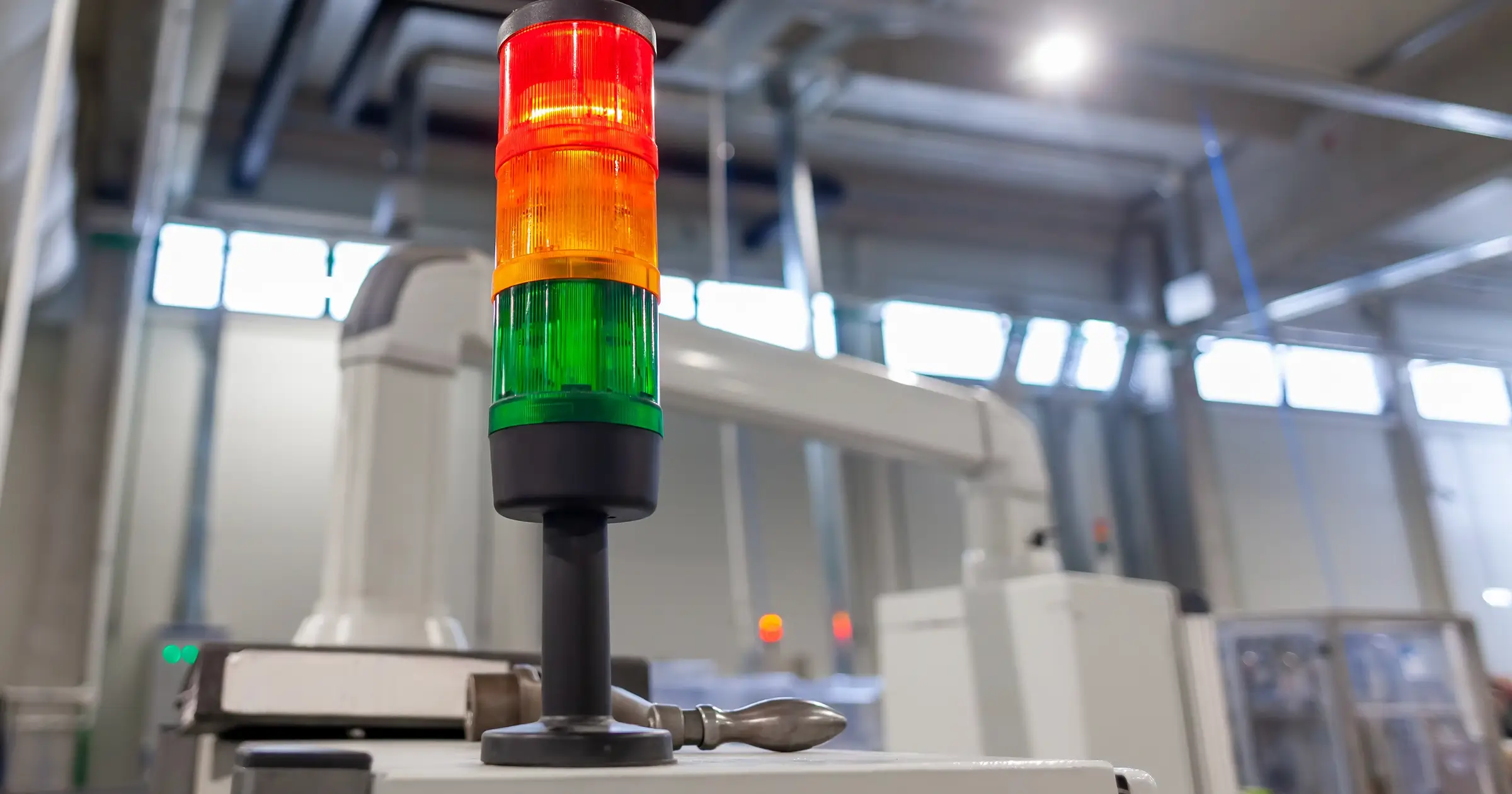 andon signal light for a production line in manufacturing
