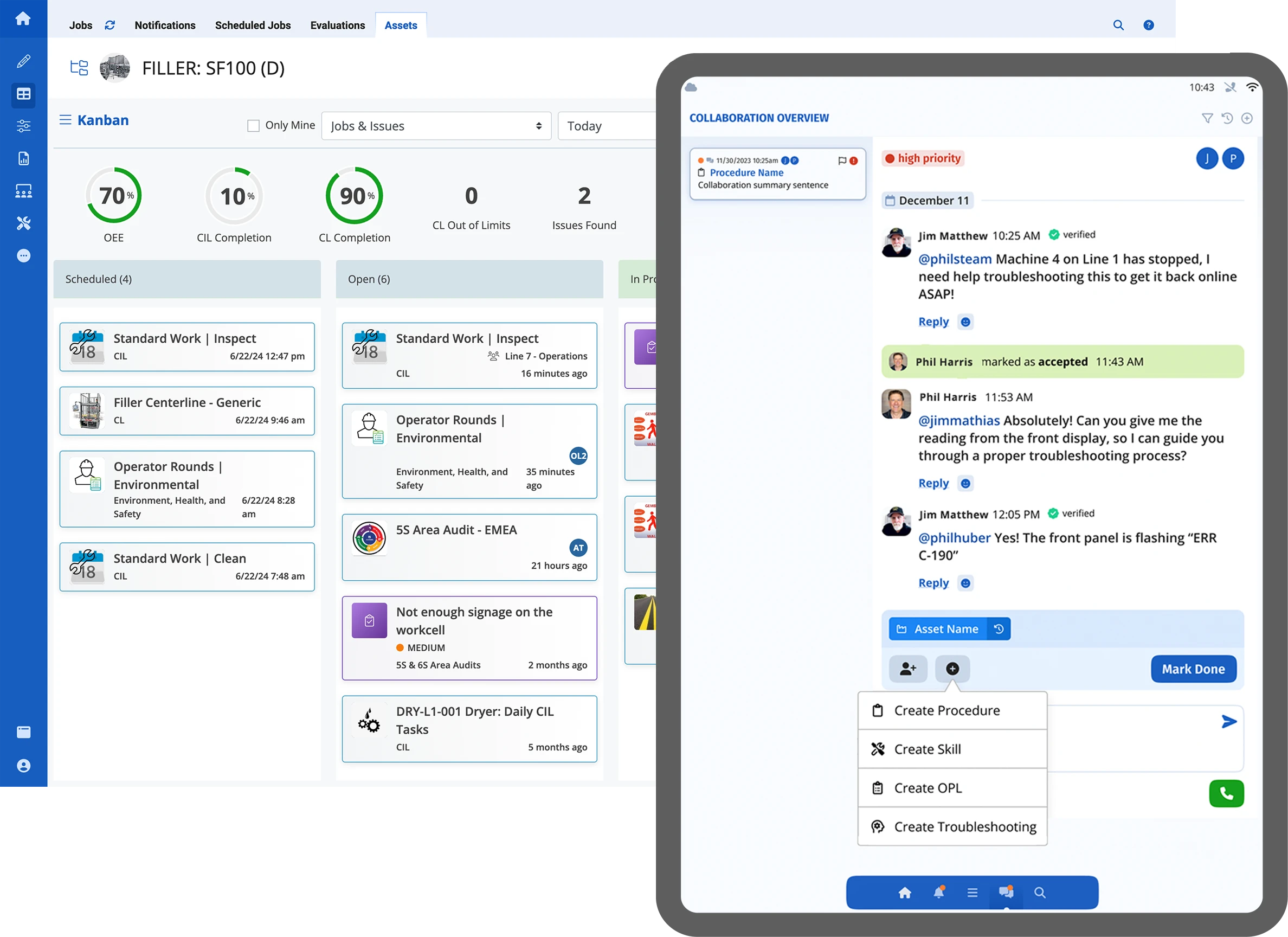 collaboration with connected worker platforms