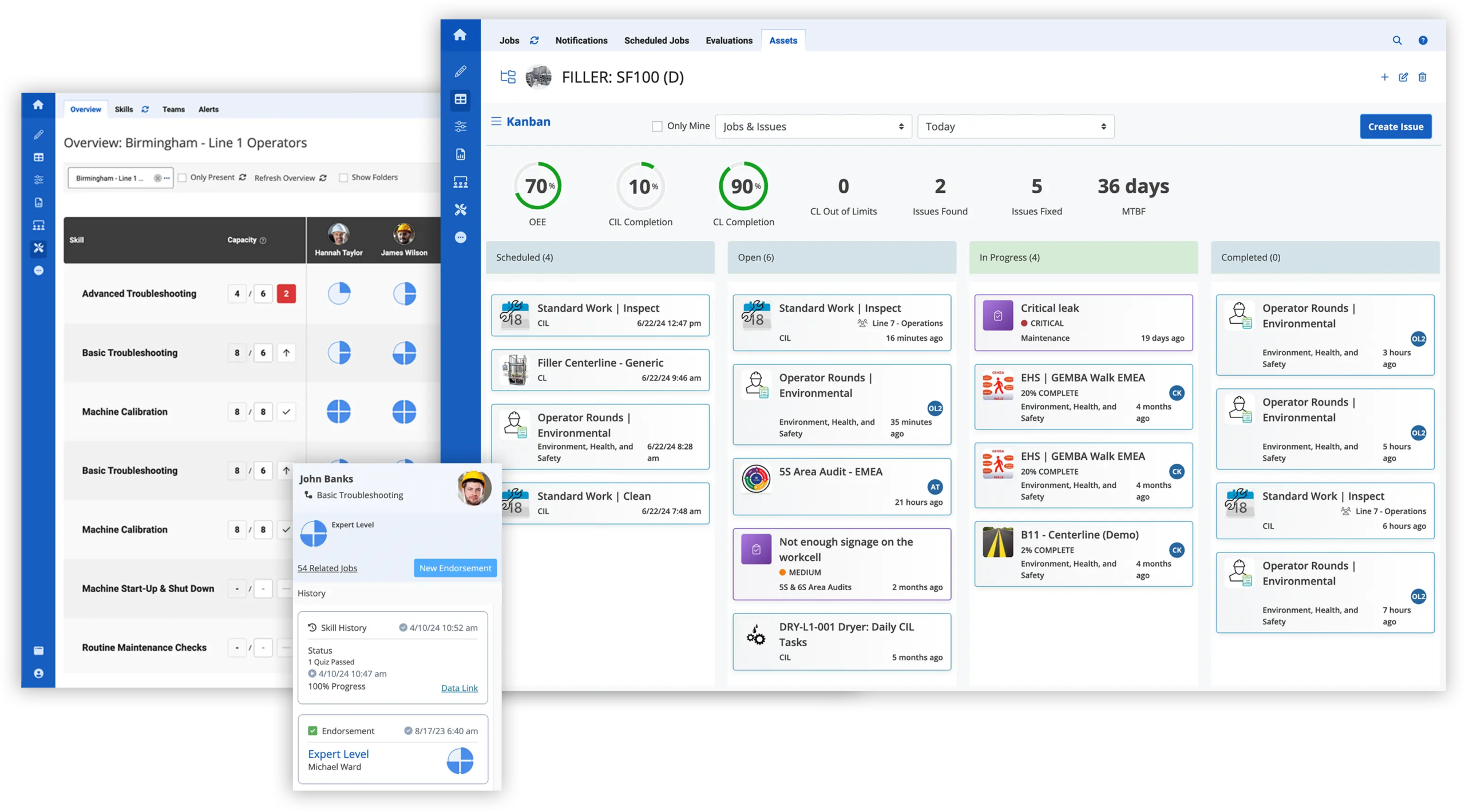 digital standard work - augmentir connected worker platform