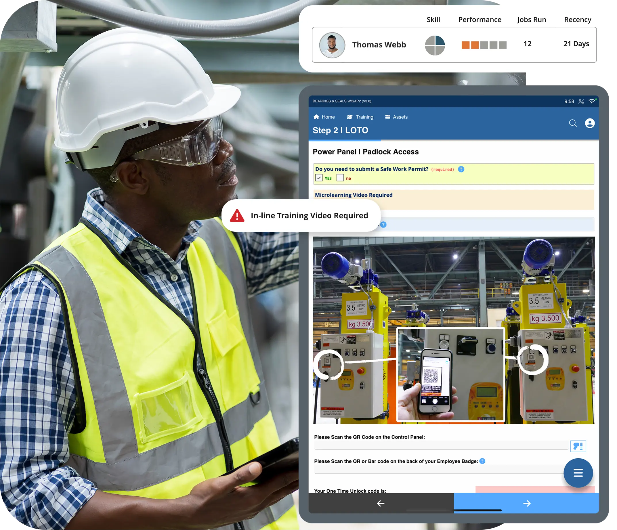 connected worker technology for safety compliance