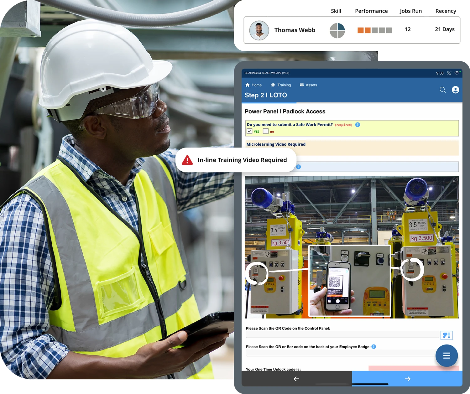 Einsatz von KI für die Einarbeitung und Schulung von Mitarbeitern im Rahmen der Connected Worker Journey