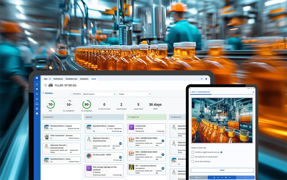 digitale Lebensmittel- und Getränkeherstellung mit augmentir