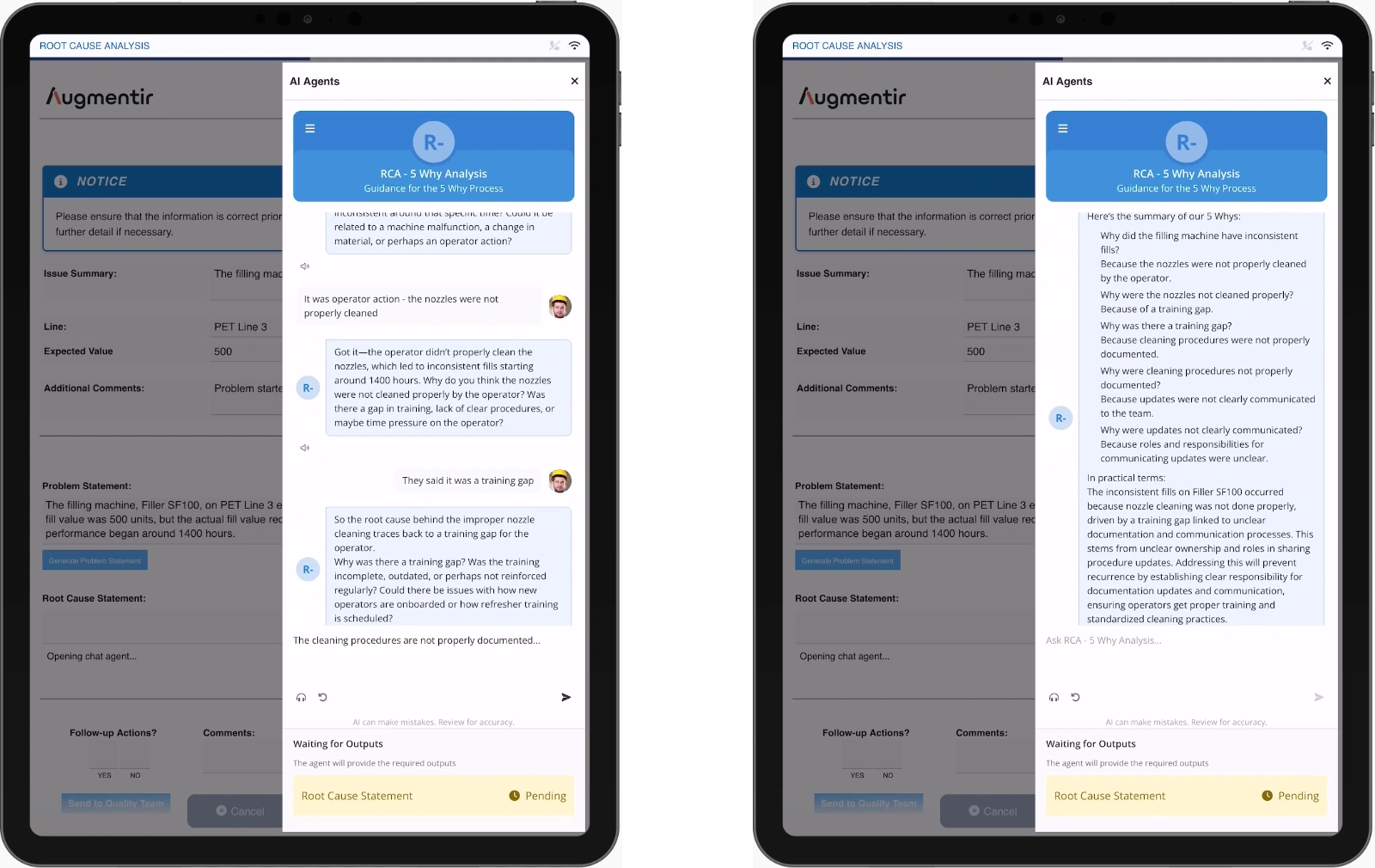 5 why agent by augmentir