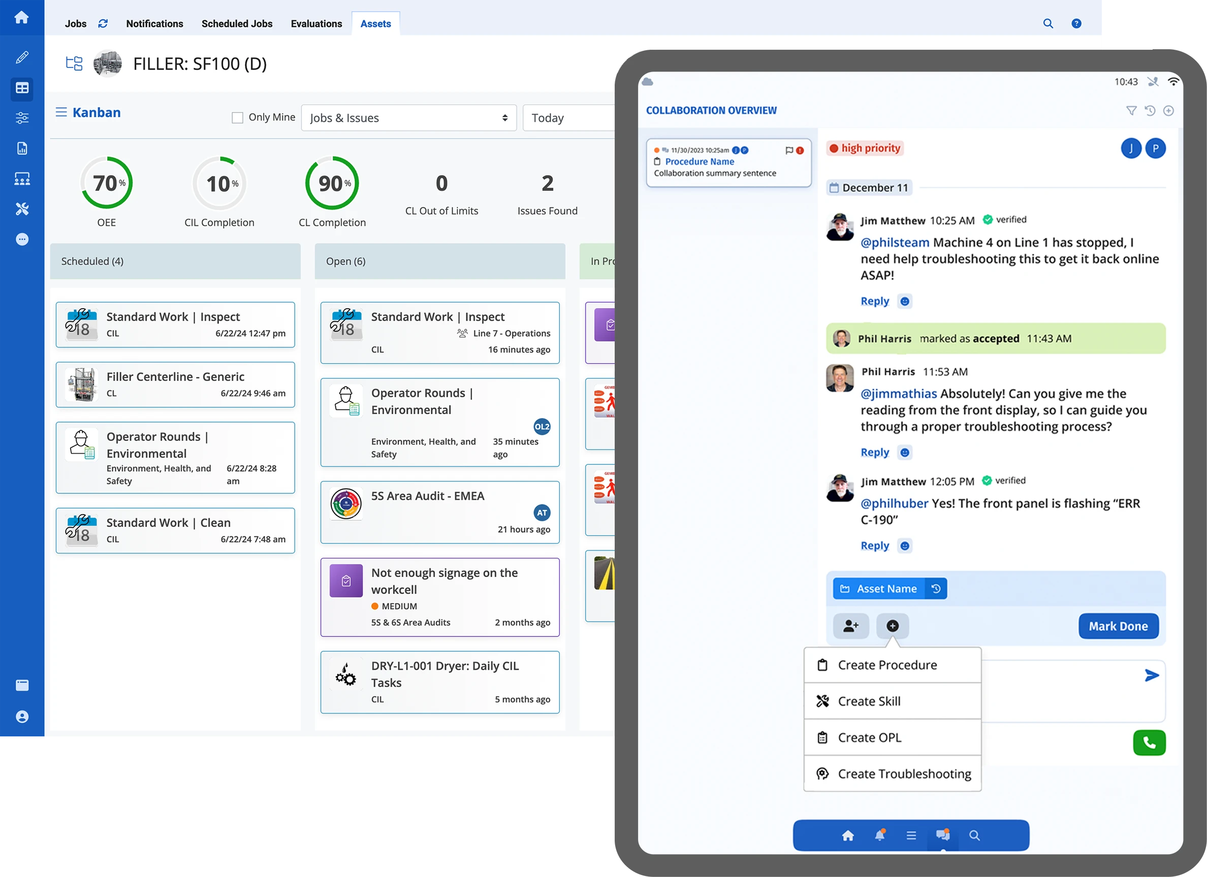 frontline communication and collaboration for autonomous maintenance use cases